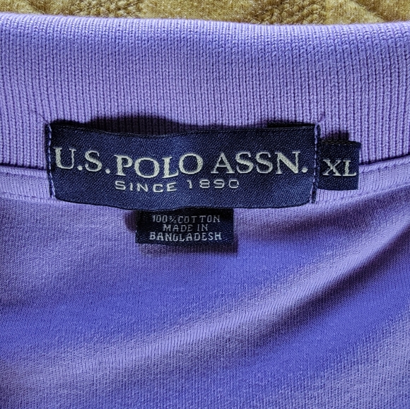 Lot of 2 US Polo Assn 100% cotton men's collared shirts. - Picture 10 of 11